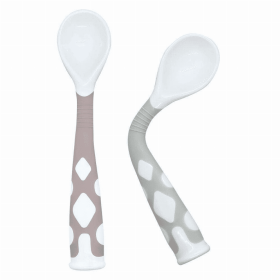 Silibend Spoons 2Pk (Color: Rose/Day Dream Grey)
