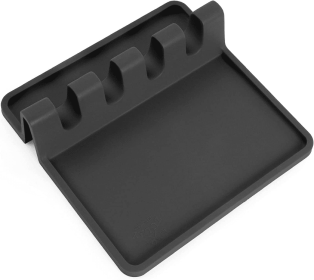 Silicone Utensil Rest with Drip Pad (Color: BL)