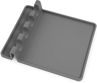 Silicone Utensil Rest with Drip Pad (Color: RST)