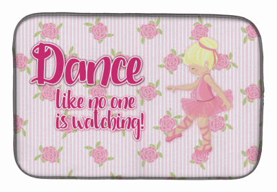 Dancers Dish Drying Mat (Color: Ballet Dance Blonde, size: 14 x 21)